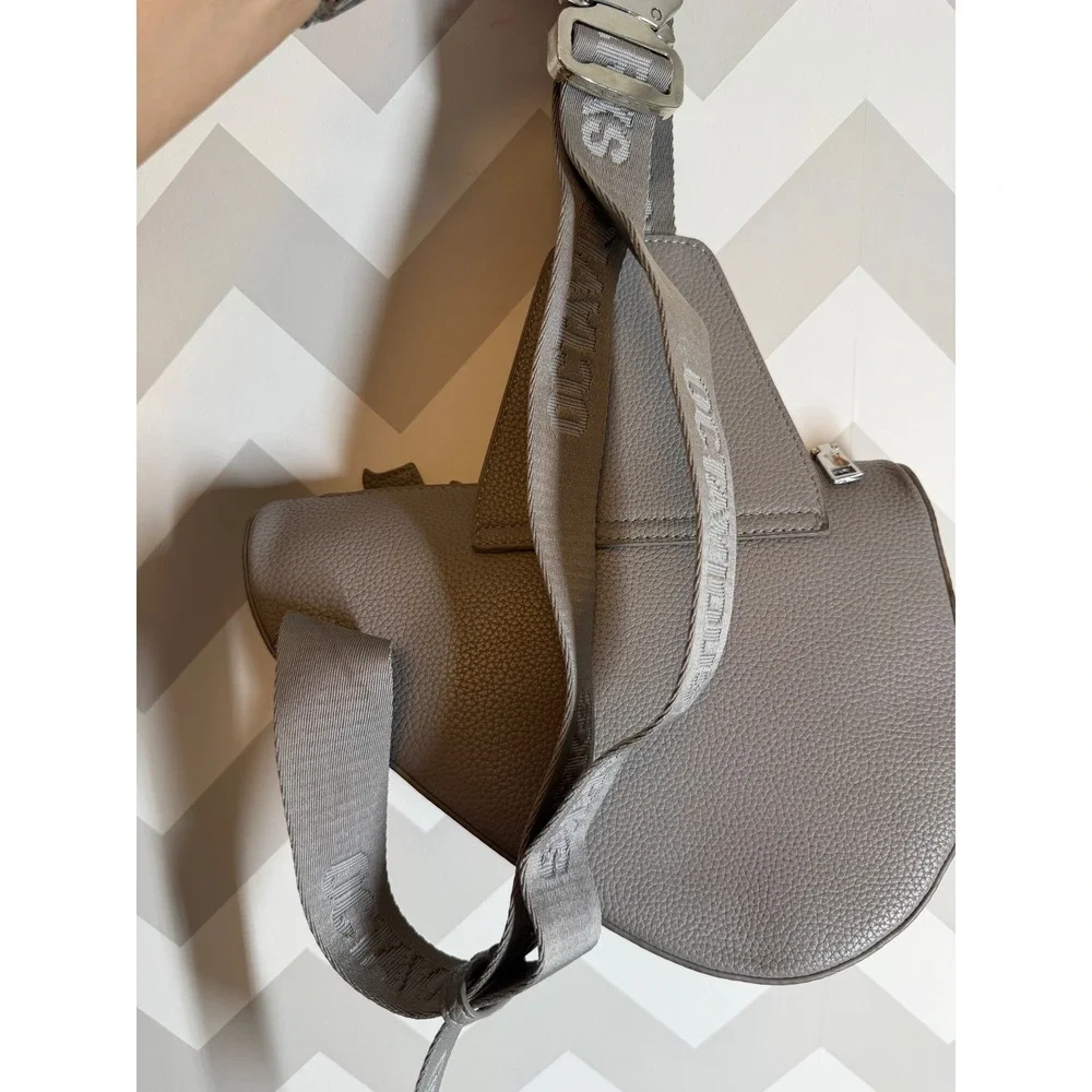 Octavious Marks Grey Flame Gothic Cross Body Saddle Bag Streetwear Sling